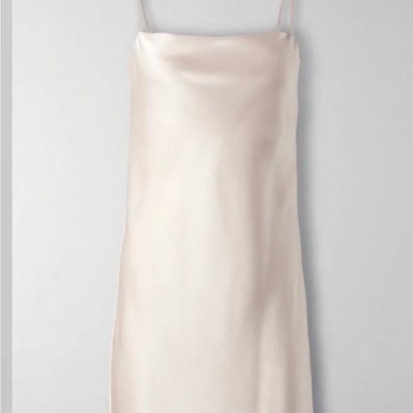 NWT Aritzia Ten by Babaton Encore Satin Slip Dress in Denude M - Picture 6 of 7